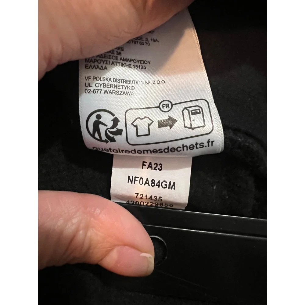 The North Face Mens Black 1/4 Zip Fleece Pullover NF0A84GM Size M